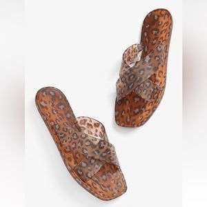 NWT Maurices Paige Leopard Jelly Sandals (Various Sizes Available)